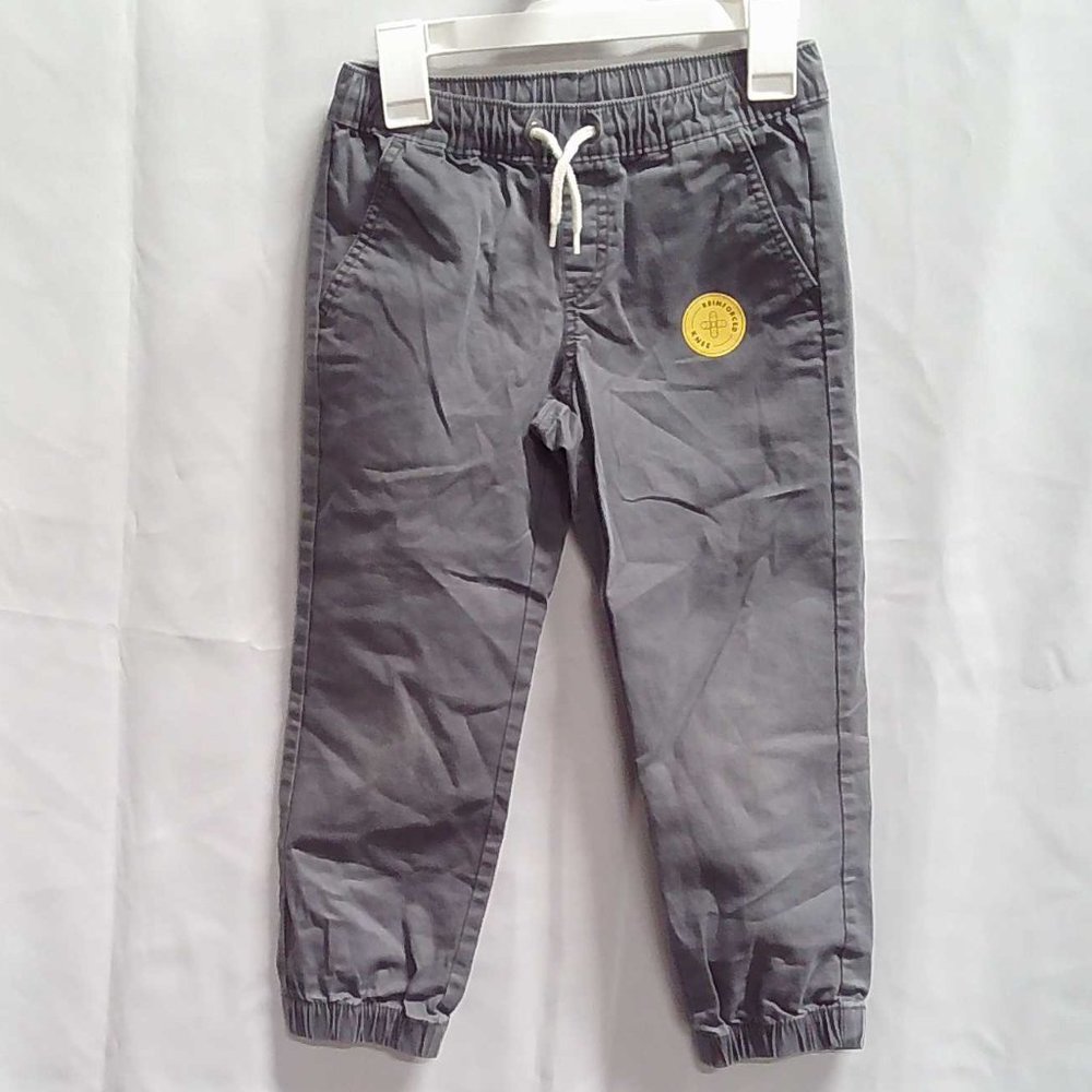 New JOGGER pants for kids without closure, adjustable at the waist, lead color